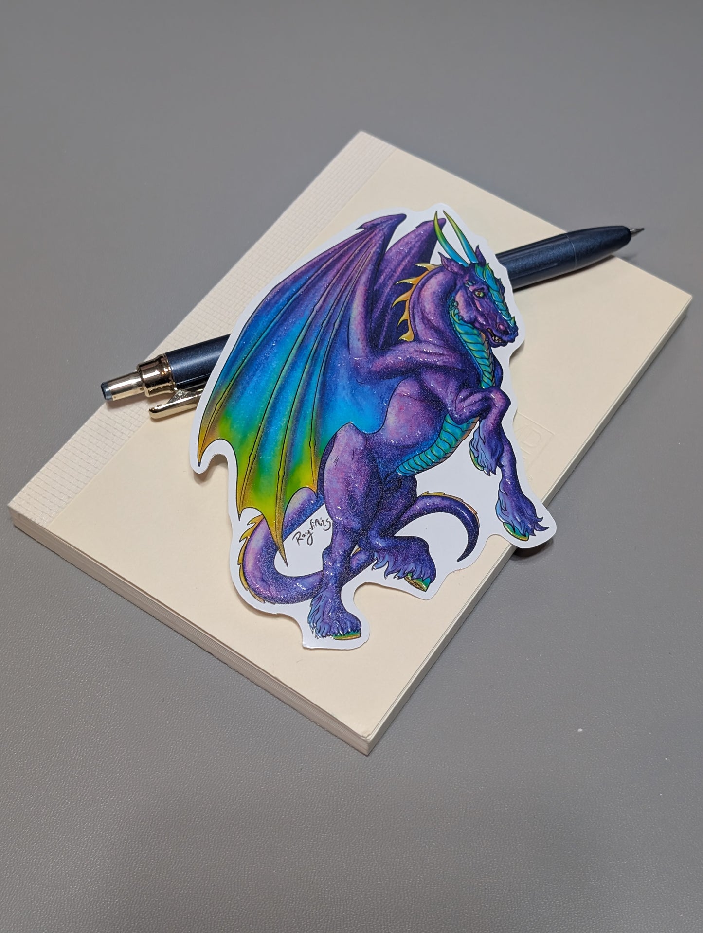 Dragon Draft Horse Sticker