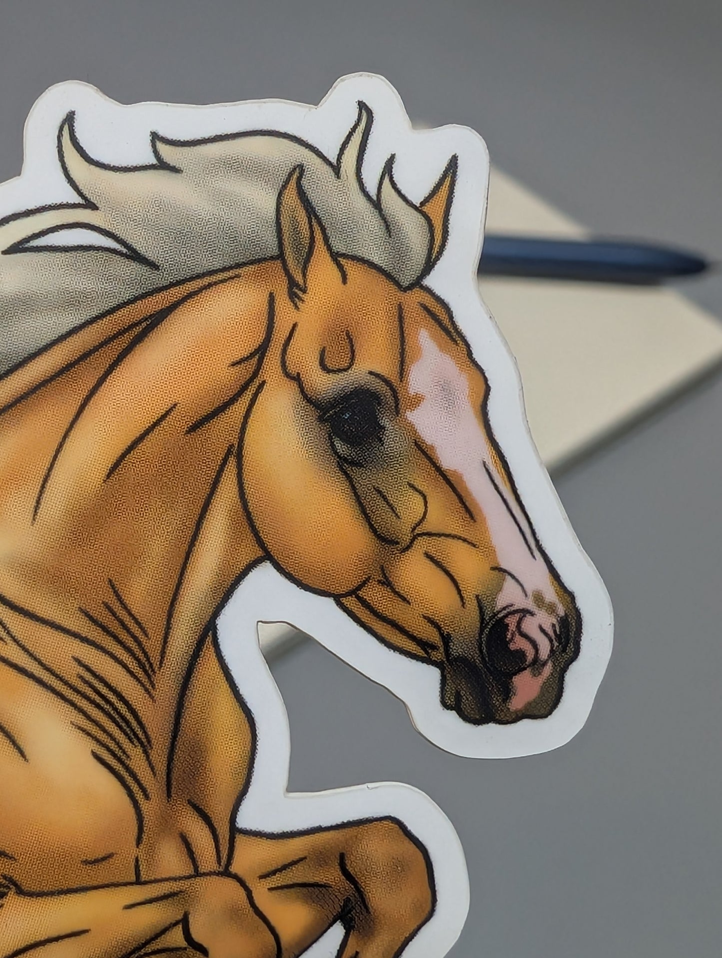 Palomino Jumper Horse Sticker