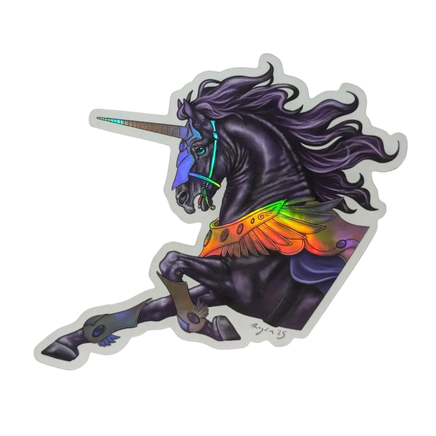 Battle Unicorn Sticker - Khrysalis Studios