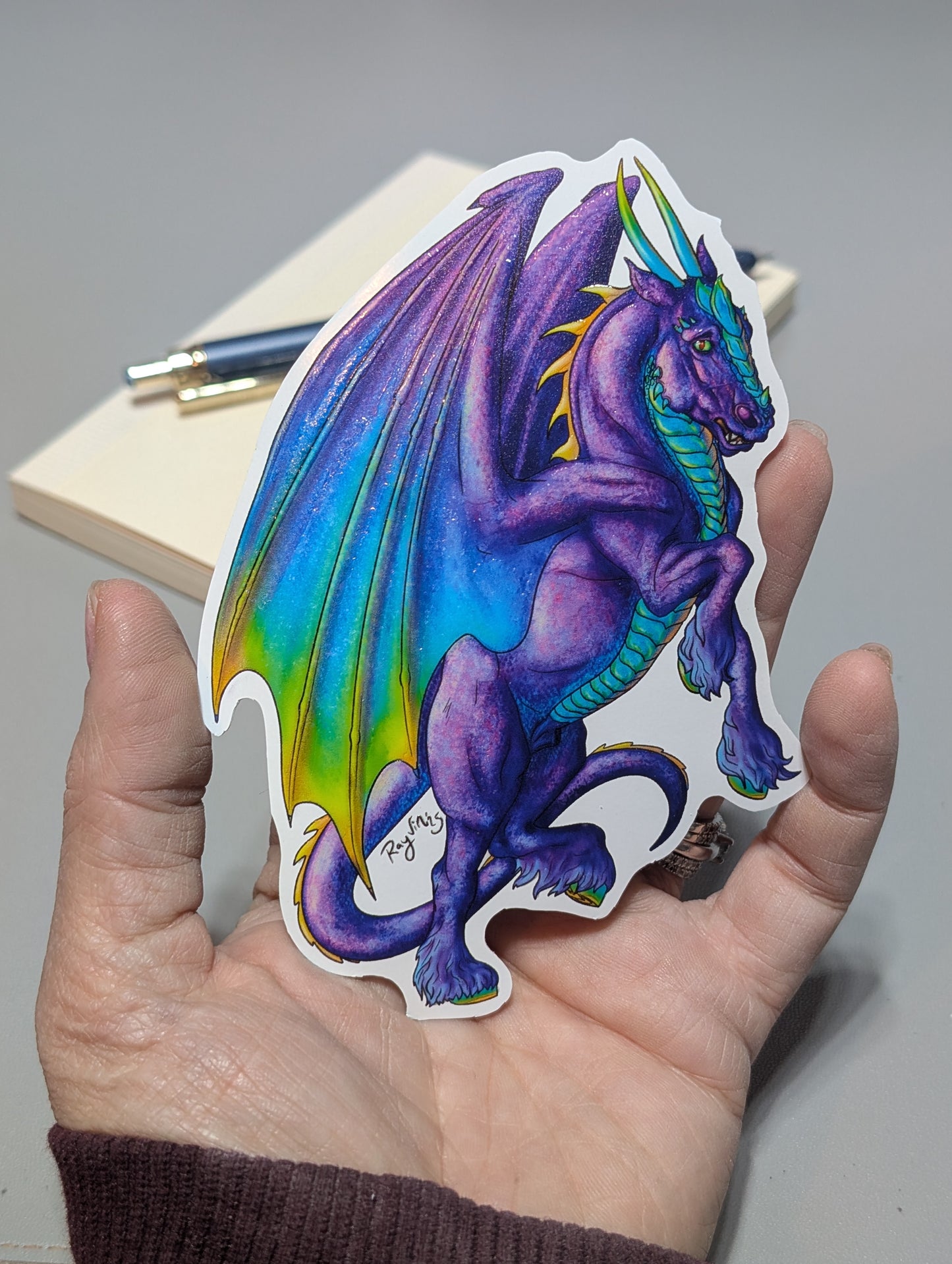Dragon Draft Horse Sticker