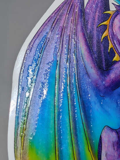 Dragon Draft Horse Sticker