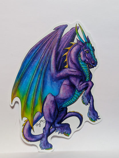 Dragon Draft Horse Sticker