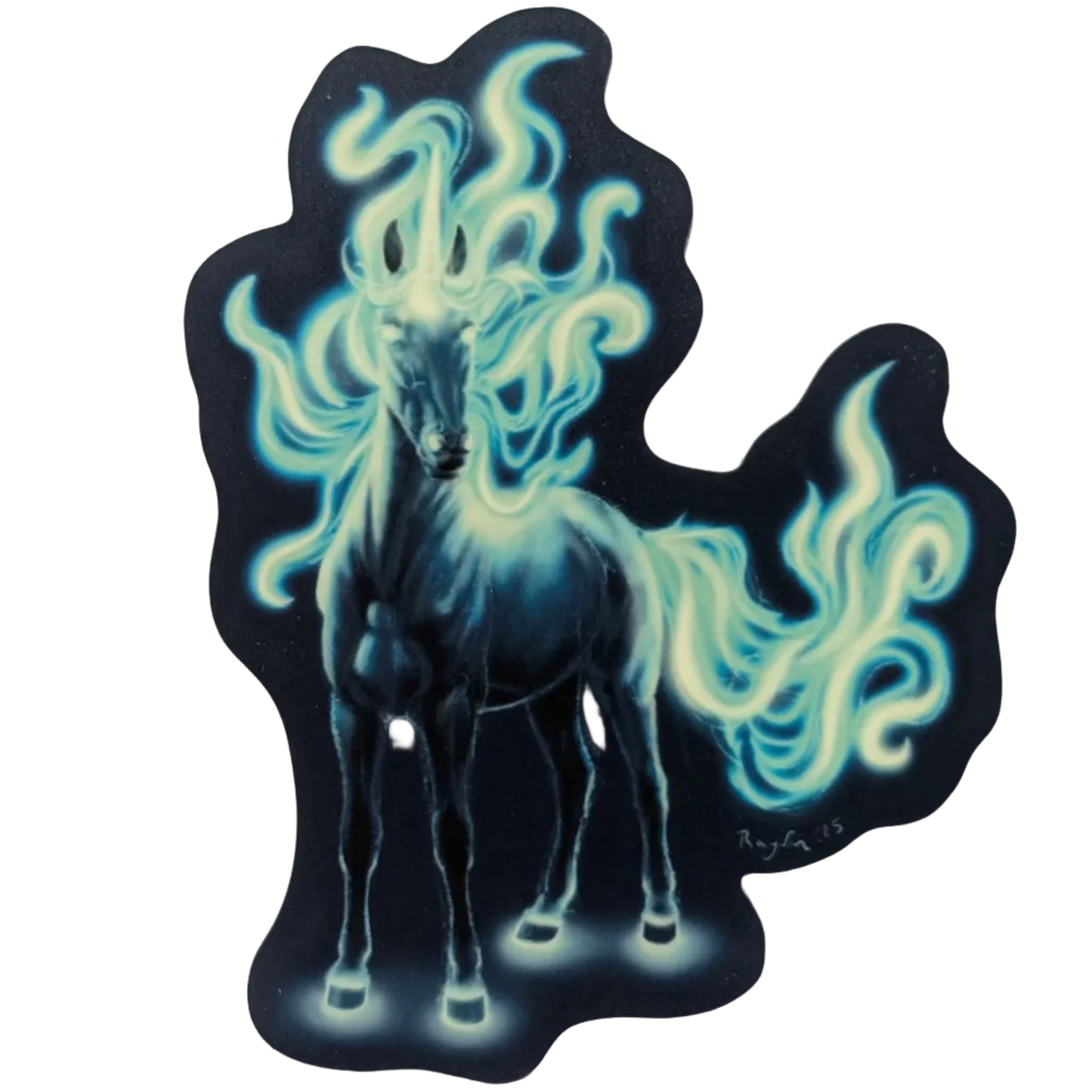 GLOW Unicorn Patronus Sticker