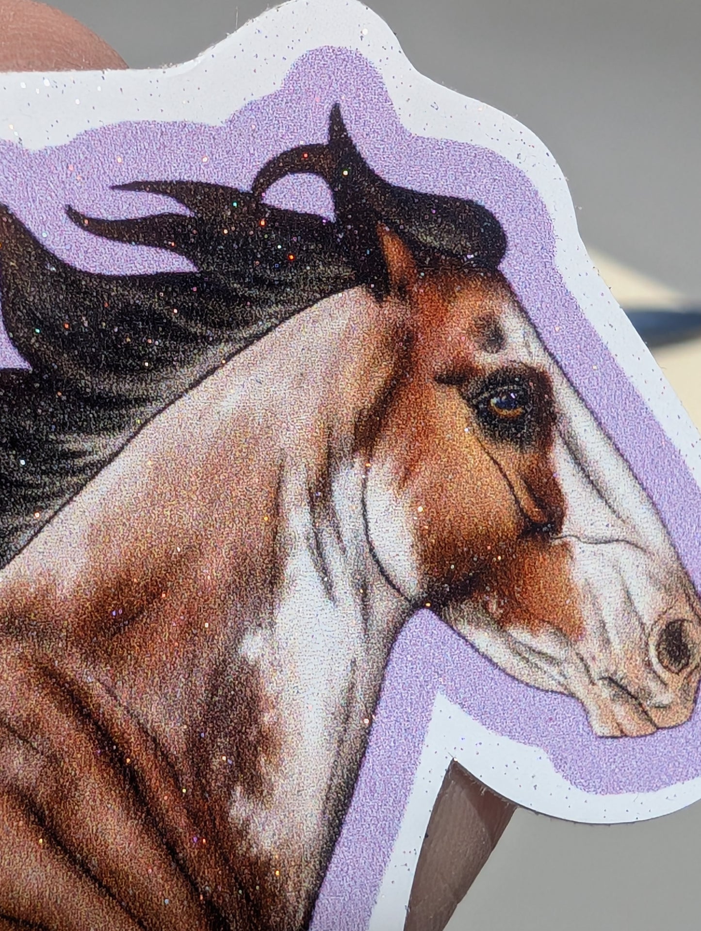 Glitter Clydesdale Sticker