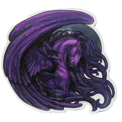 Dark Guardian Angel Pegasus Sticker