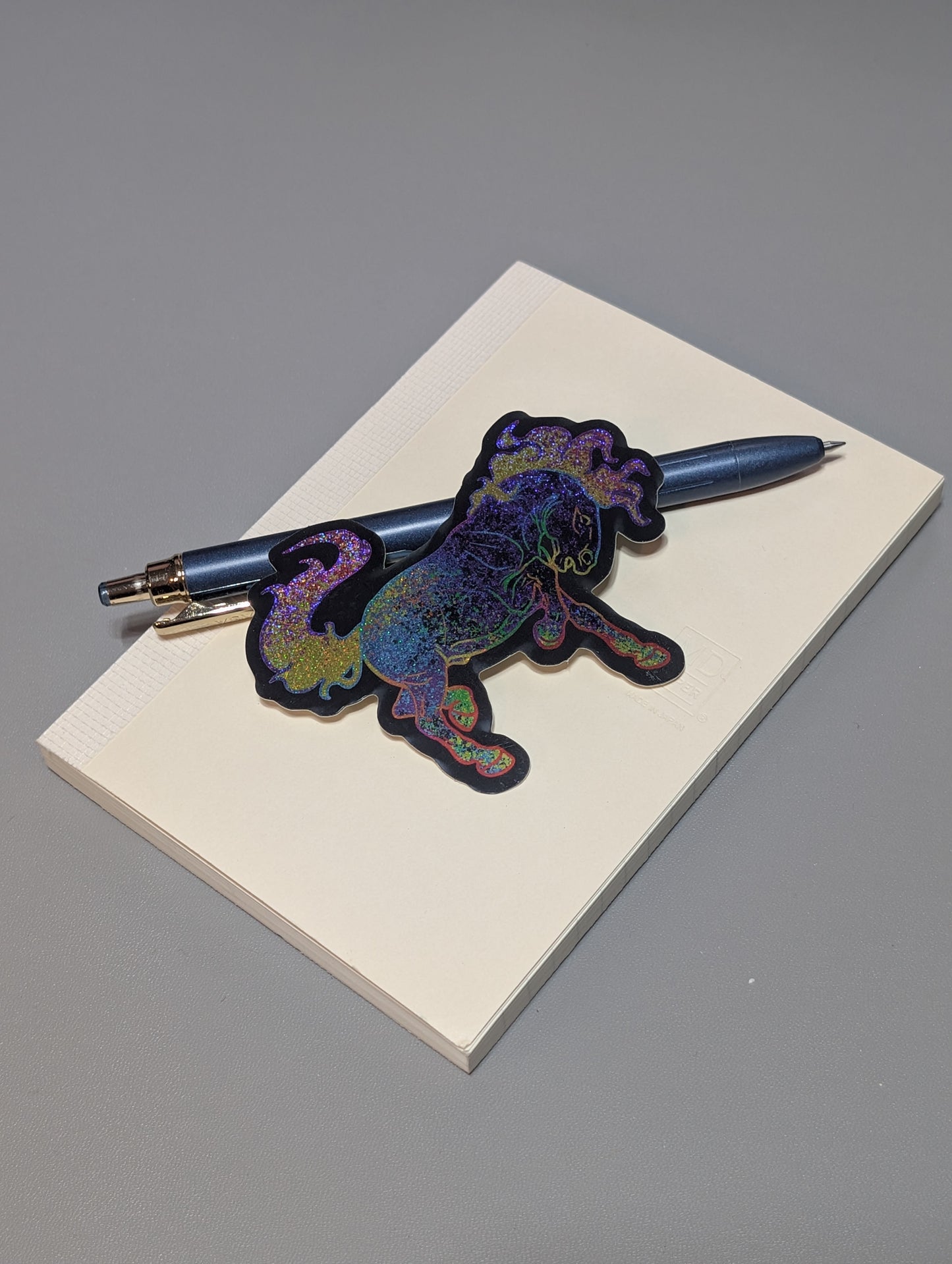 Wild Glitter Bronc Sticker