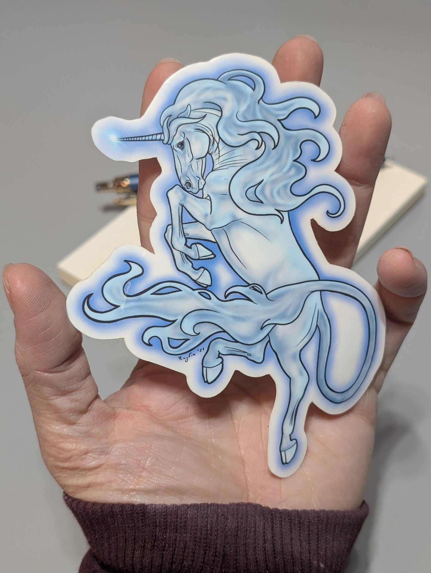 Ghost Unicorn Sticker