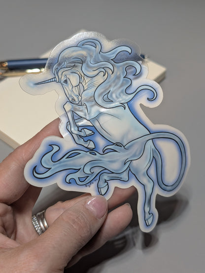 Ghost Unicorn Sticker