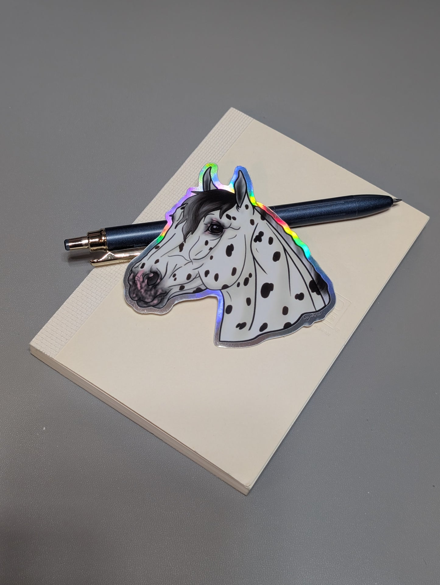 Holographic Appaloosa Head Sticker