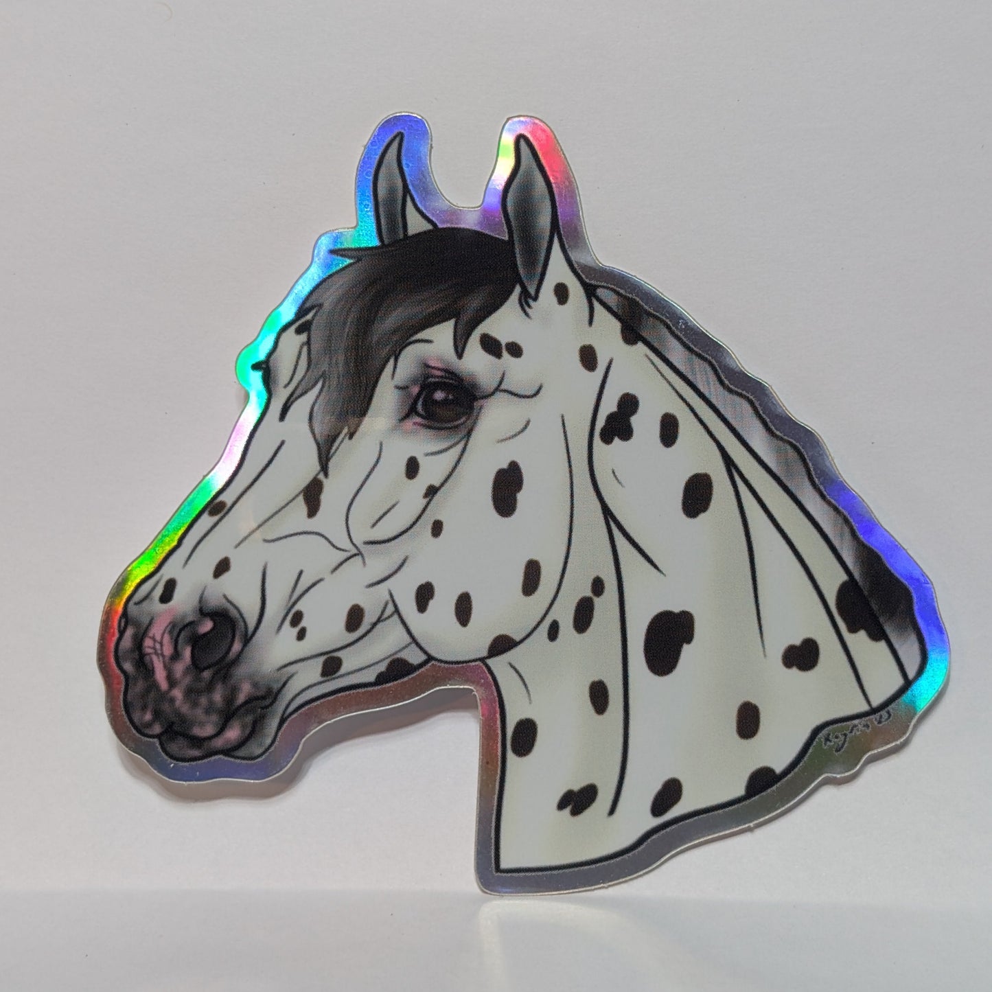 Holographic Appaloosa Head Sticker