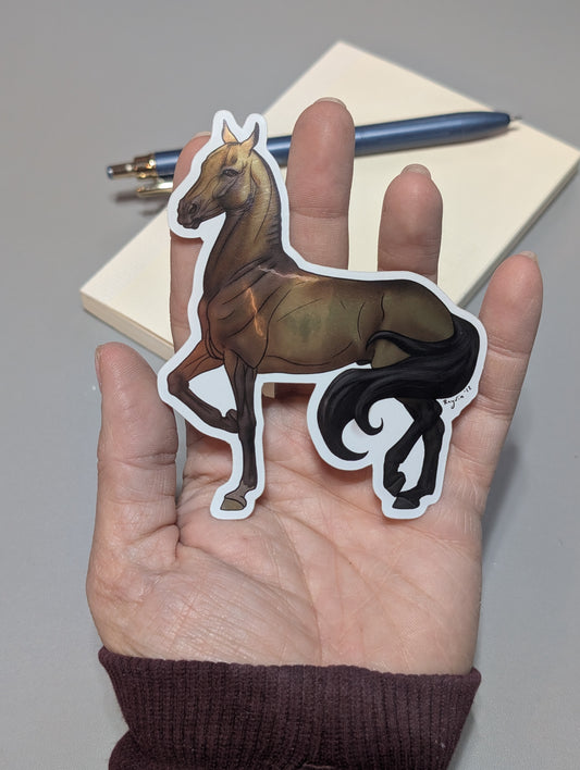 Buckskin Akhal Teke Sticker