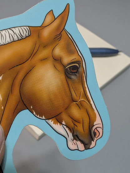 Palomino Tobiano Stock Horse Sticker