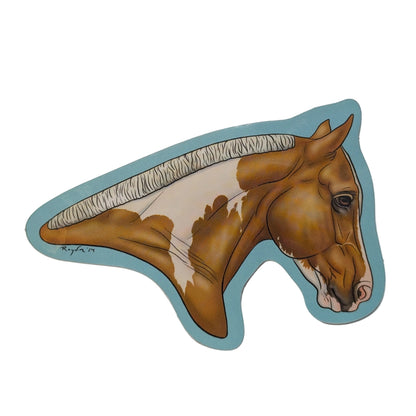 Palomino Tobiano Stock Horse Sticker