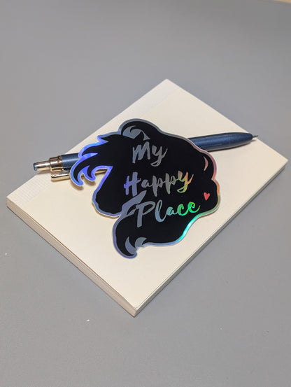 My Happy Place Horse Sticker