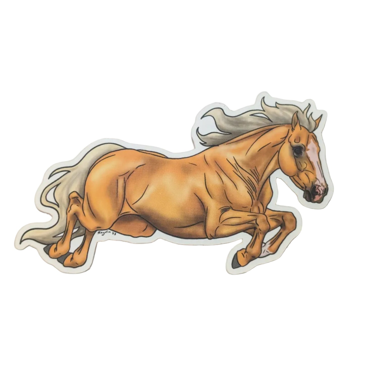 Palomino Jumper Horse Sticker