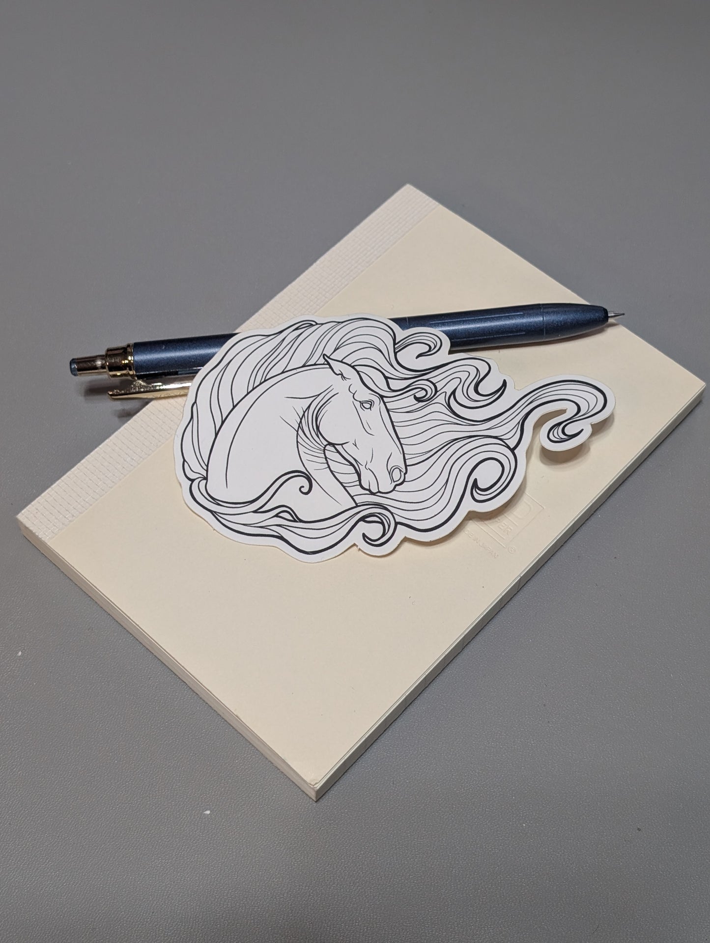 Horse Coloring Sticker