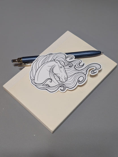 Horse Coloring Sticker
