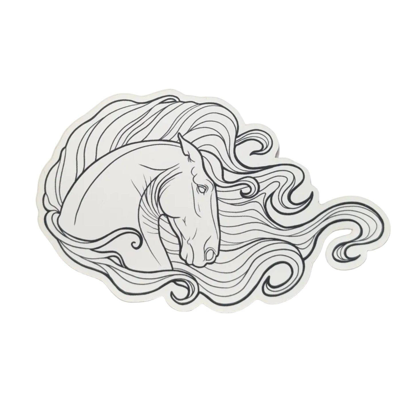 Horse Coloring Sticker