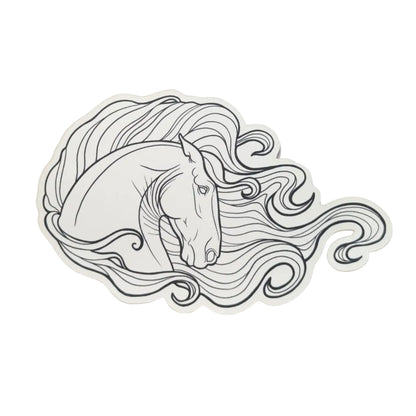 Horse Coloring Sticker