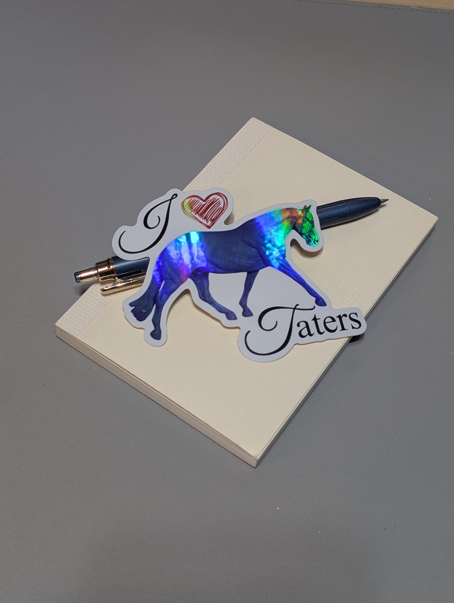 I Heart Taters Sticker - Pulled Mane Banged Tail