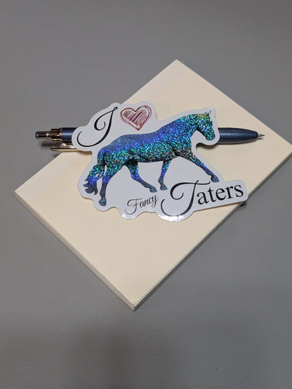 I Heart Fancy Taters Sticker