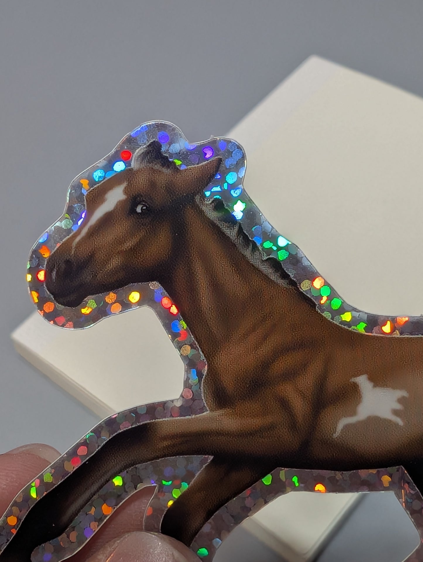 Scuttle Butt Glitter Foal Sticker