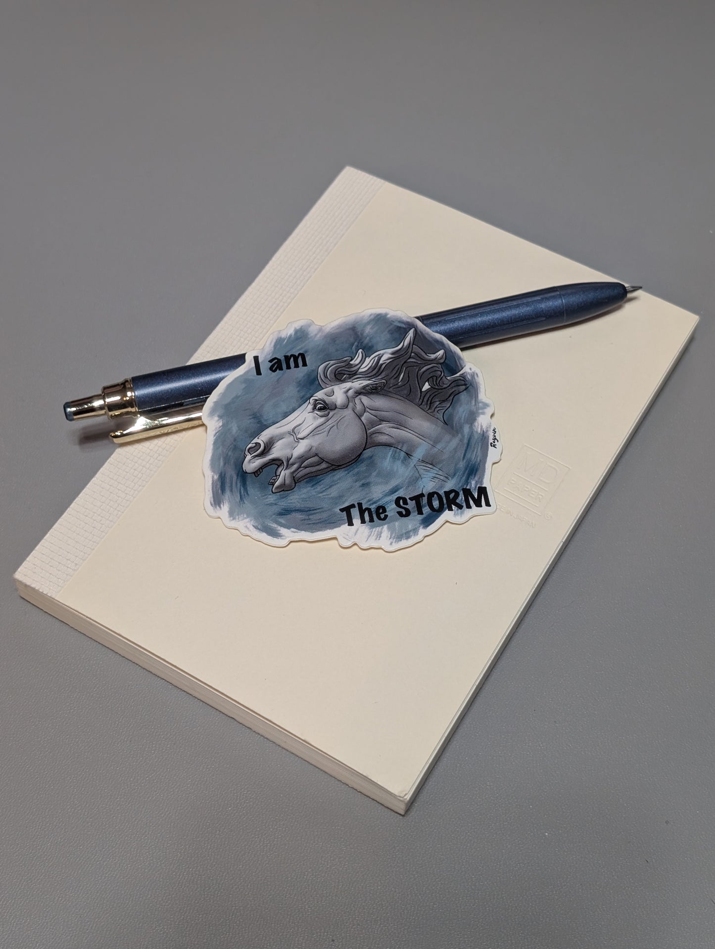 I Am The Storm Horse Sticker