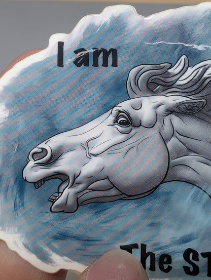 I Am The Storm Horse Sticker