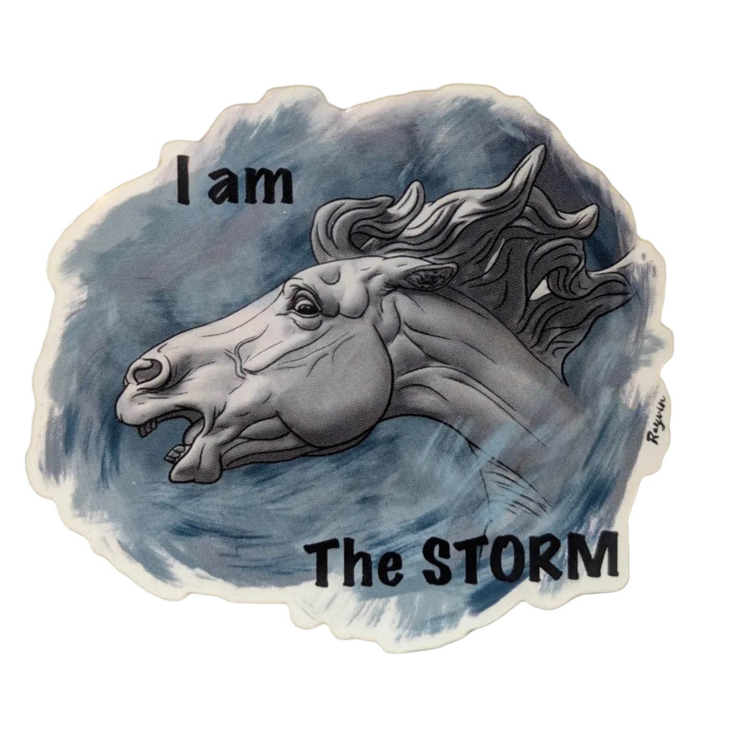 I Am The Storm Horse Sticker