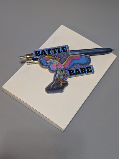 Battle Babe Pegasus Swiftwind Horse Sticker