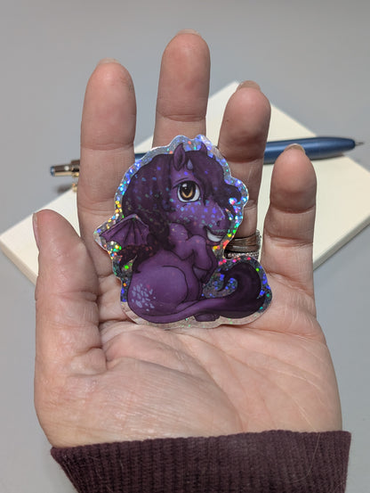 Glitter Naughty Pony Sticker