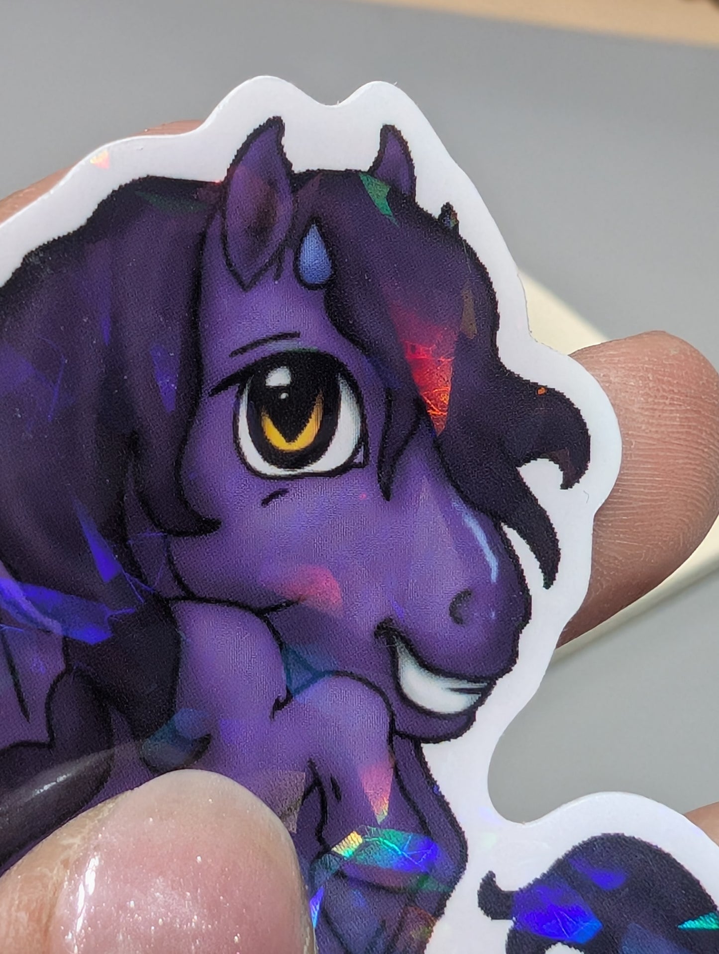 Broken Glass Naughty Pony Sticker