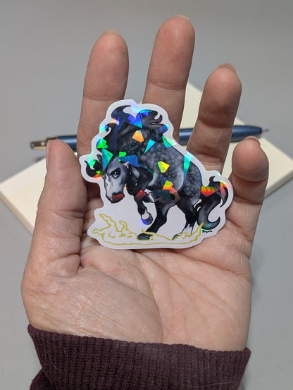 Broken Glass Crash Pony Sticker