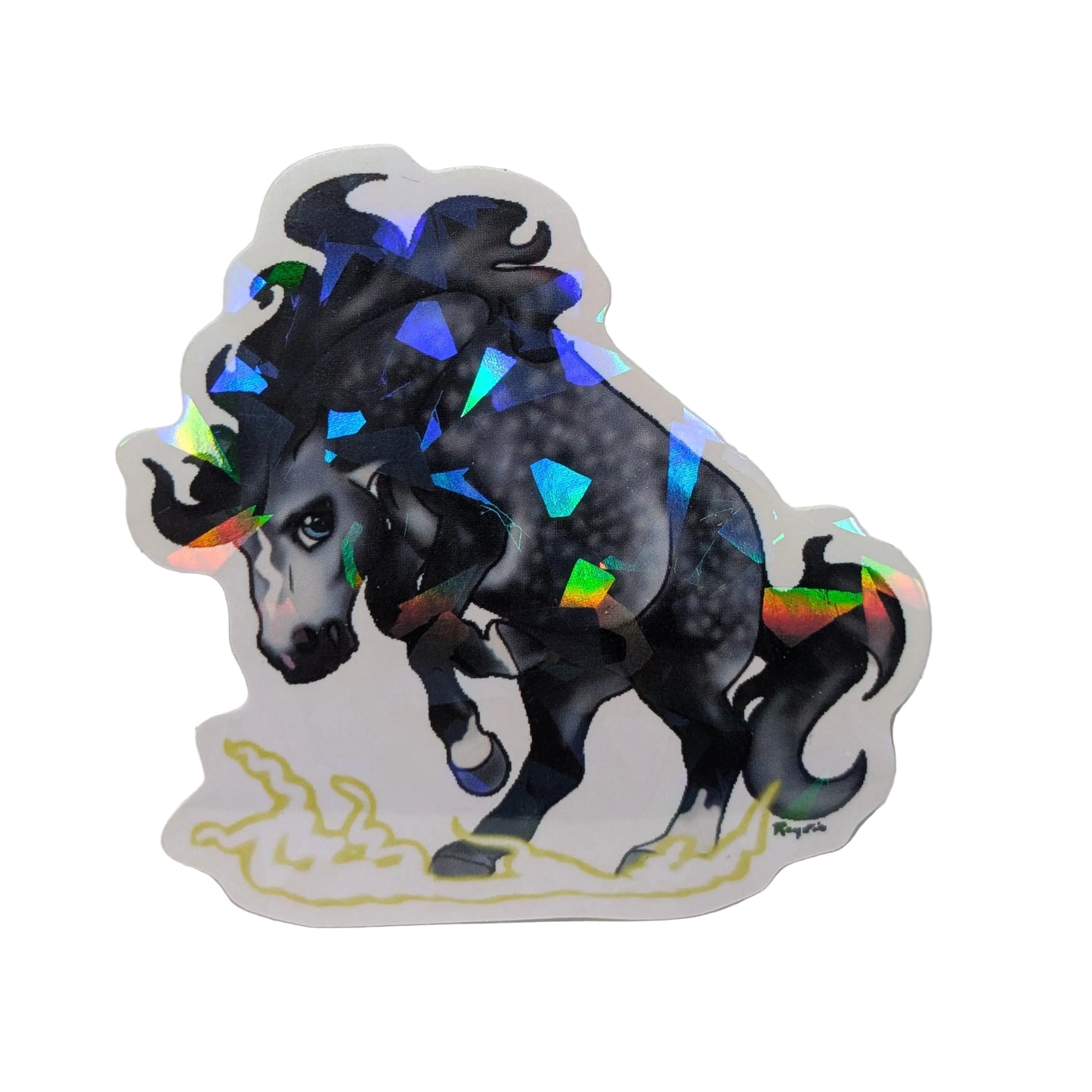 Broken Glass Crash Pony Sticker