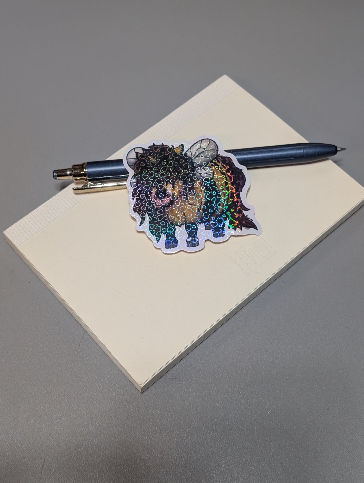 Hearts Bumble Butt Unicorn Pony Sticker