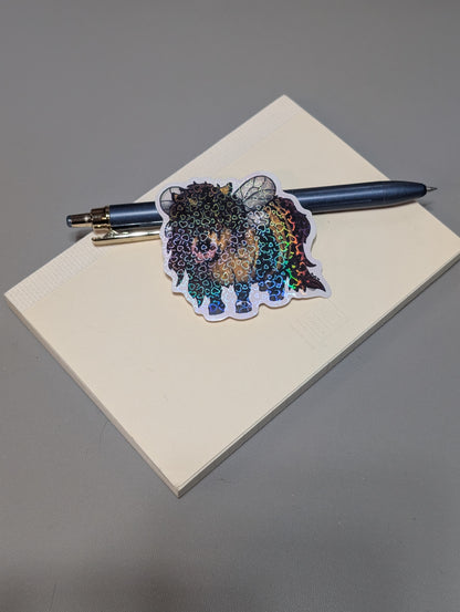 Hearts Bumble Butt Unicorn Pony Sticker