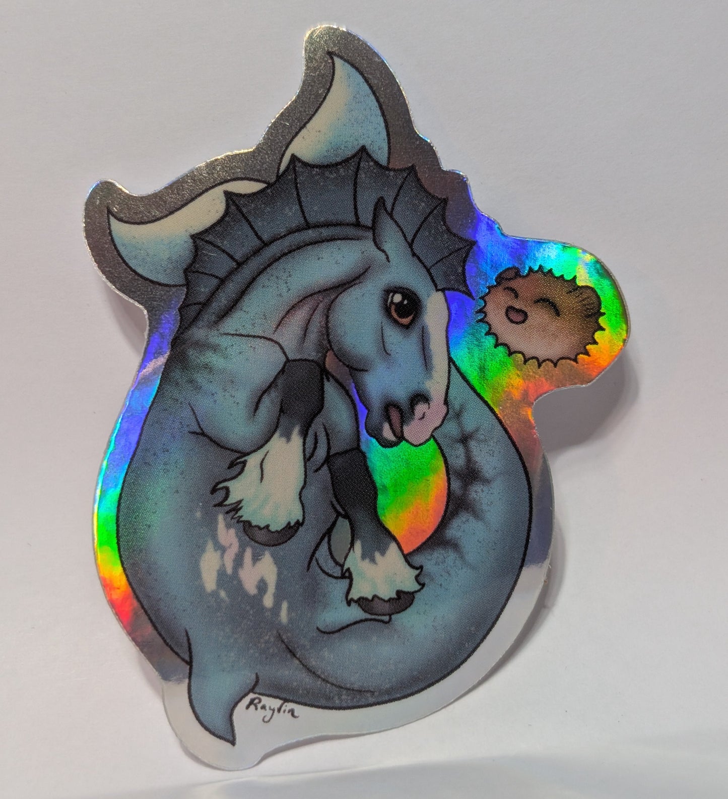 Holographic Darius Hippocampus Pony Sticker