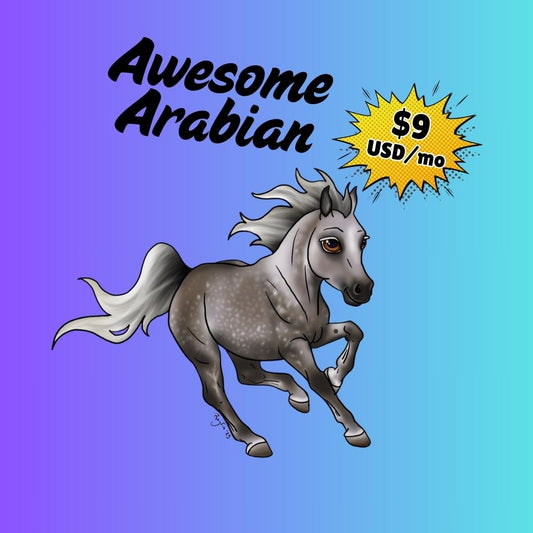 Awesome Arabian - Sticker Club - Khrysalis Studios