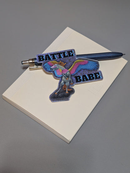 Battle Babe Pegasus Swiftwind Horse Sticker - Khrysalis Studios