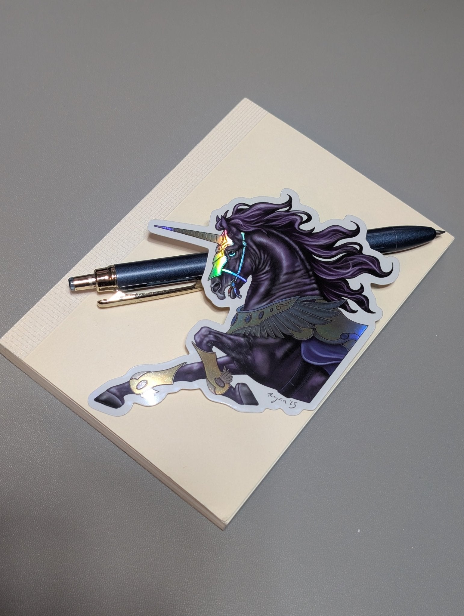 Battle Unicorn Sticker - Khrysalis Studios