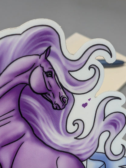 Believe Glow in the Dark Horse Sticker - Khrysalis Studios