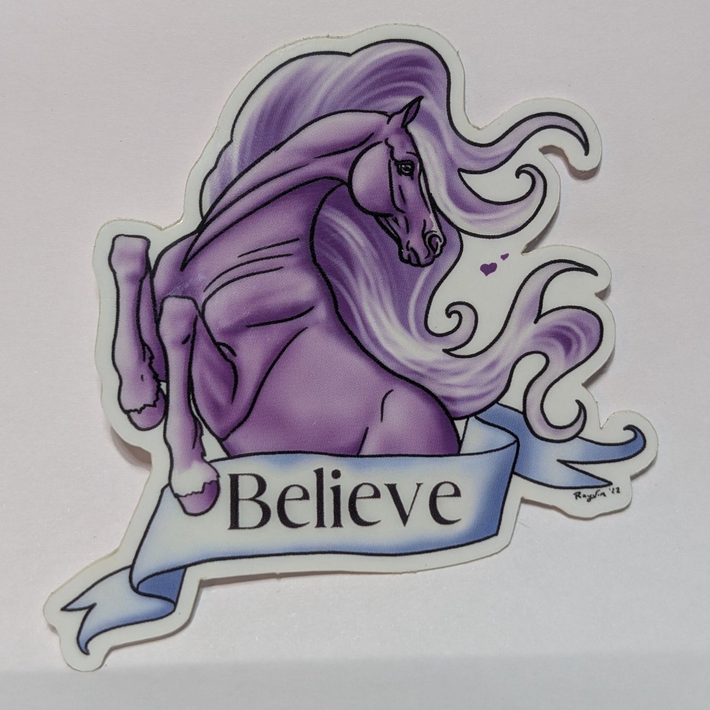 Believe Glow in the Dark Horse Sticker - Khrysalis Studios