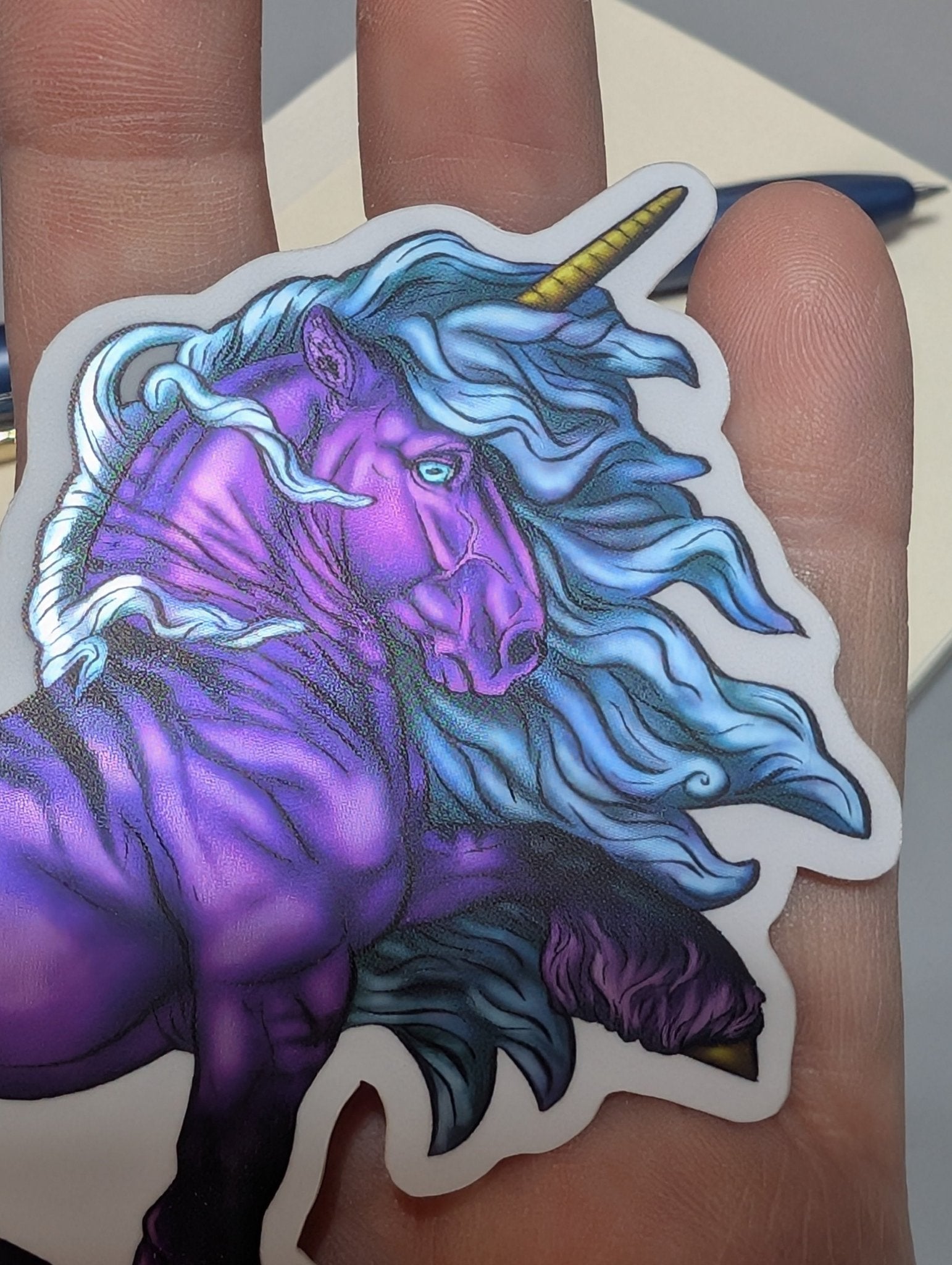 Bombus Draft Unicorn Sticker - Khrysalis Studios
