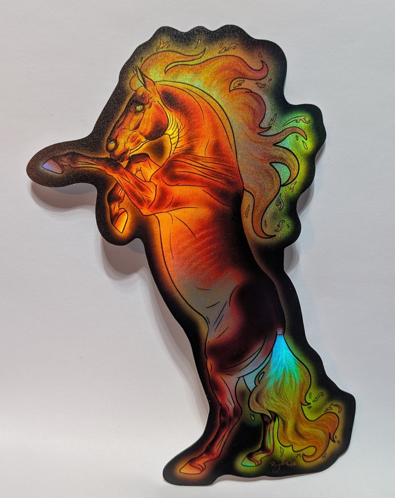 Fire Horse Sticker - Khrysalis Studios