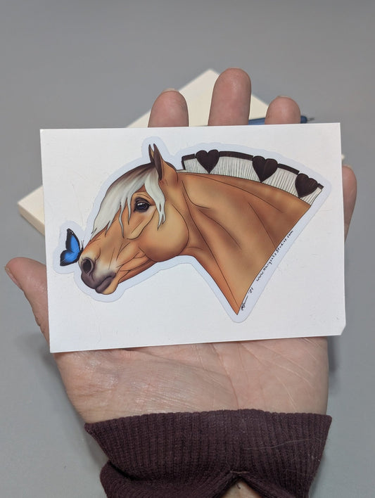 Fjord and Butterfly Sticker - Khrysalis Studios