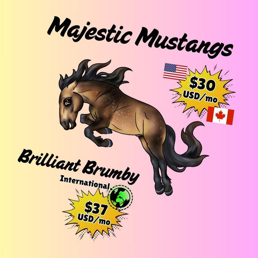 Majestic Mustang & Brilliant Brumby - Medallion Club - Khrysalis Studios